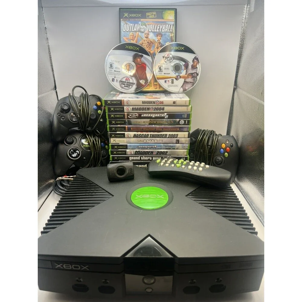 Original Owner Microsoft Xbox Console Bundle Tested 19 Games GTA III Sealed OEM